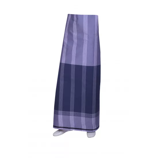 RING GRAY & NAVY COTTON LUNGI (STYLE 44)