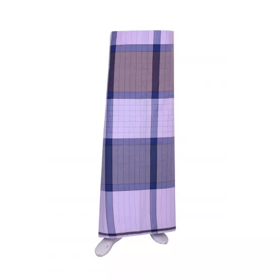 RING BLUE & BROWN FANCY COTTON LUNGI (STYLE 18)