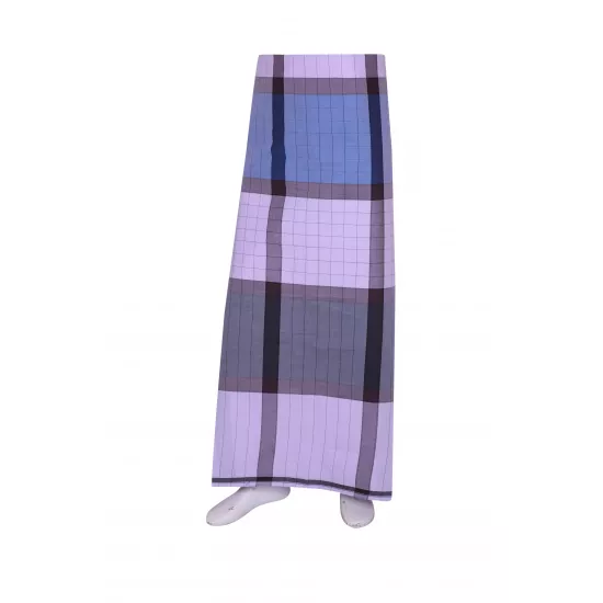 RING BLUE & GRAY FANCY COTTON LUNGI (STYLE 19)
