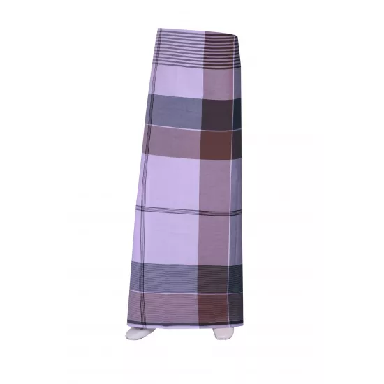 RING GRAY & BROWN FANCY COTTON LUNGI (STYLE 24)
