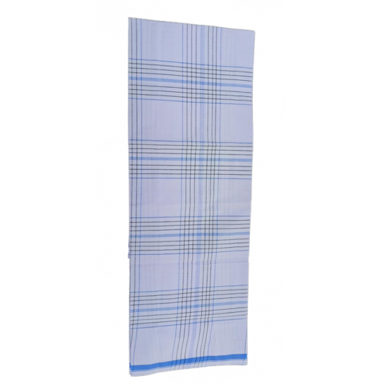 WHITE CHECK COTTON LUNGI (STYLE 3) WHITE CHECK COTTON LUNGI (STYLE 3)